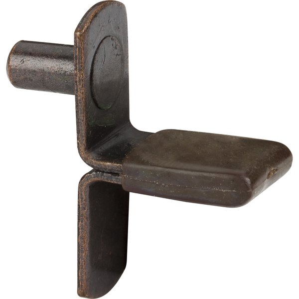 Hardware Resources Antique Copper 1/4" Pin Shelf Support with 7/8" Arm and Brown Sleeve 1915AC